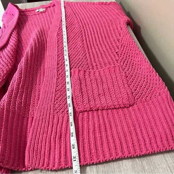 Style & Co Chenille Ribbed Trim Cardigan Sweater Size Medium - Picture 11 of 12